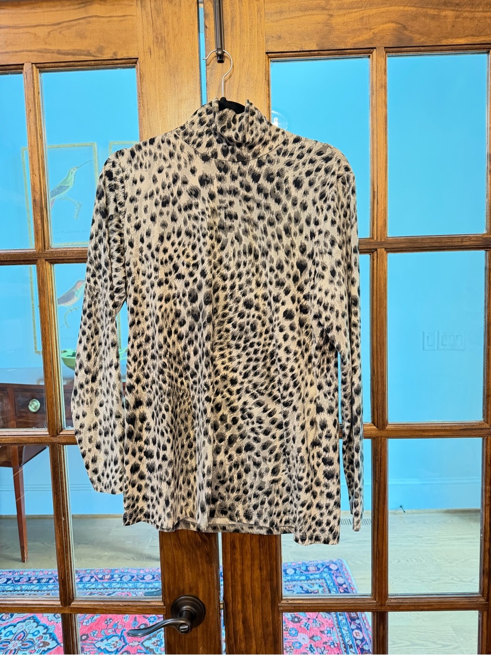 J. McLaughlin Gray and Black Printed Cardigan